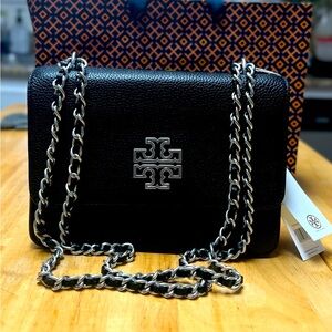 New! Tory Burch Britten Small Adjustable Shoulder Bag